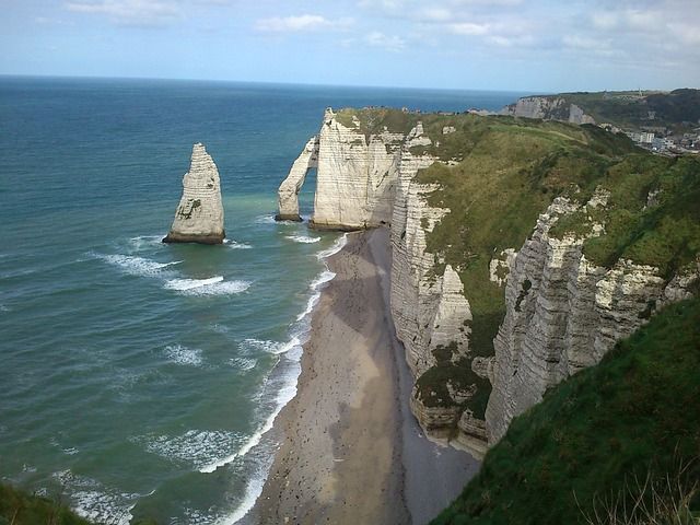 La plage d'Étretat
